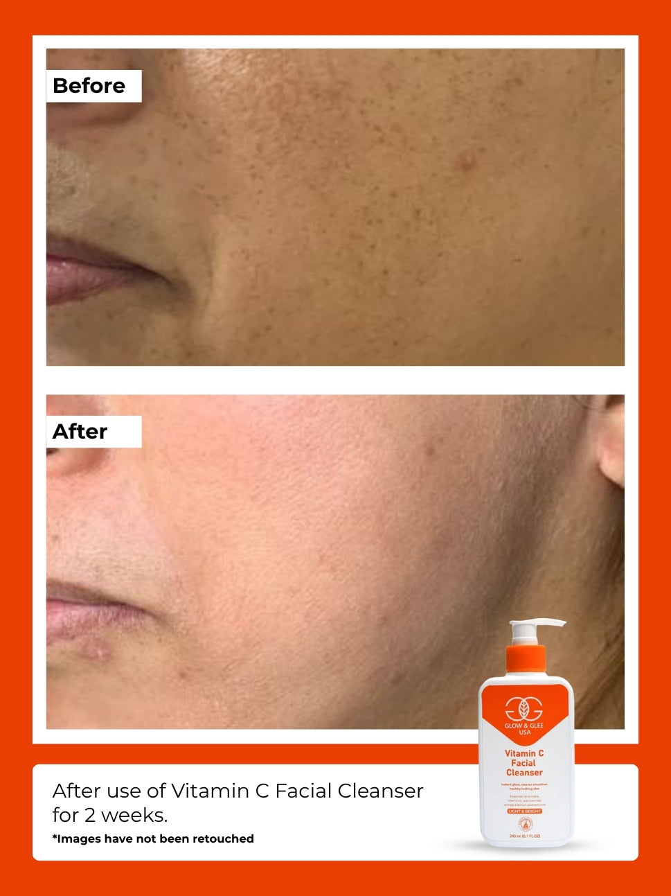 Vitamin C Facial Cleanser Glow & Glee USA