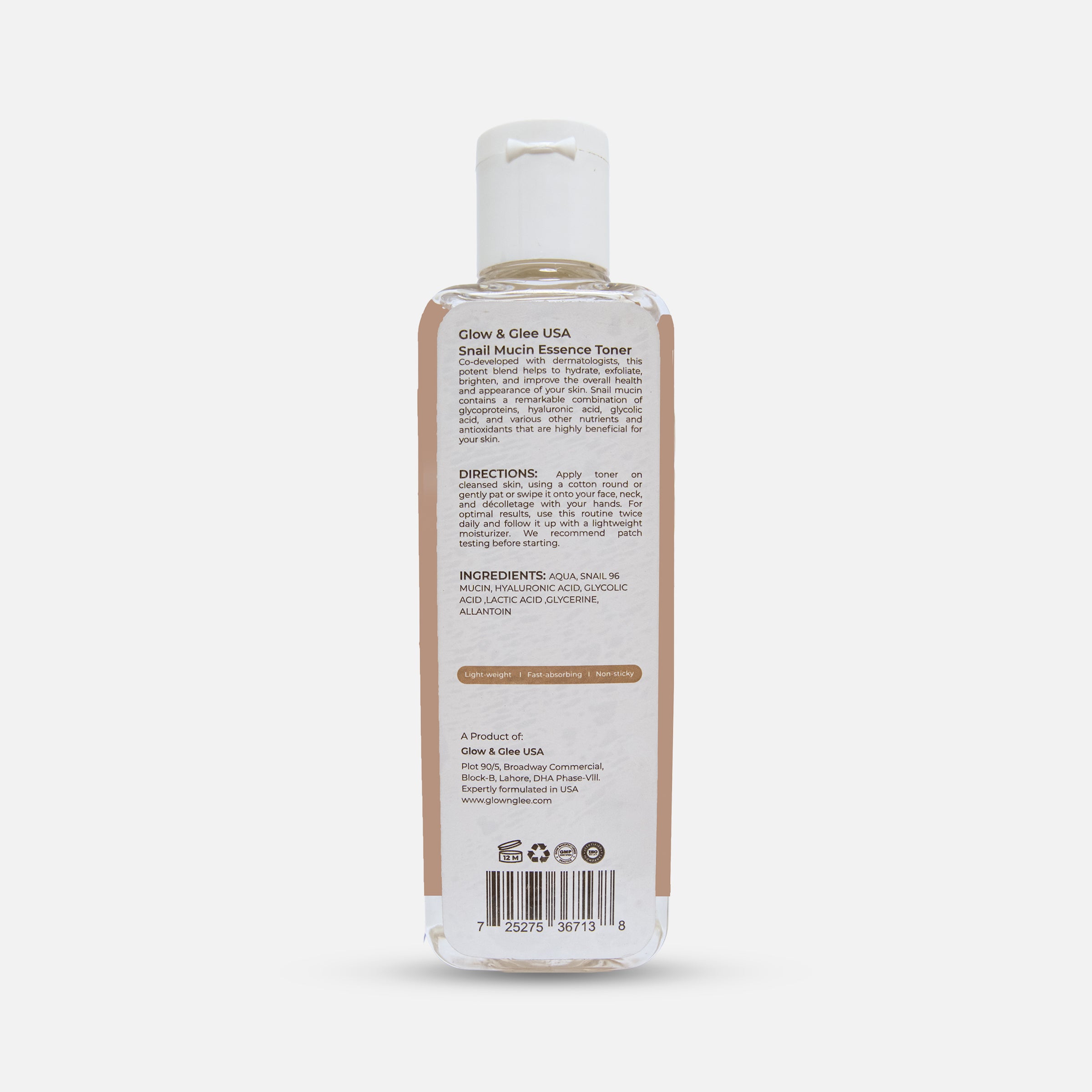 Snail Mucin Essence Toner (120ML)