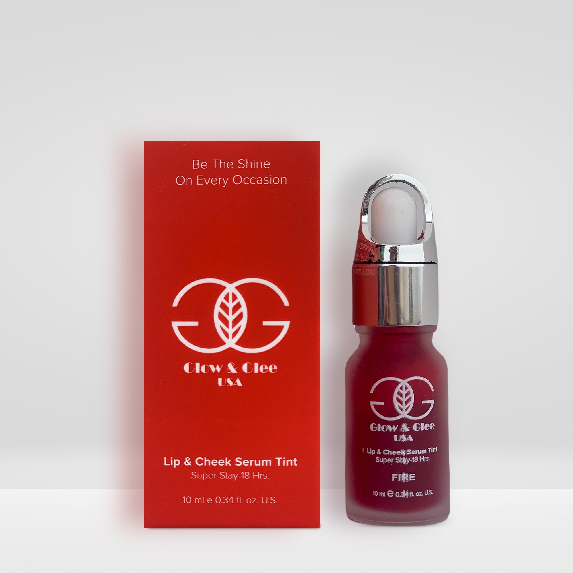 Glow & Glee Lip & Cheek Serum Tint Fire 10ml