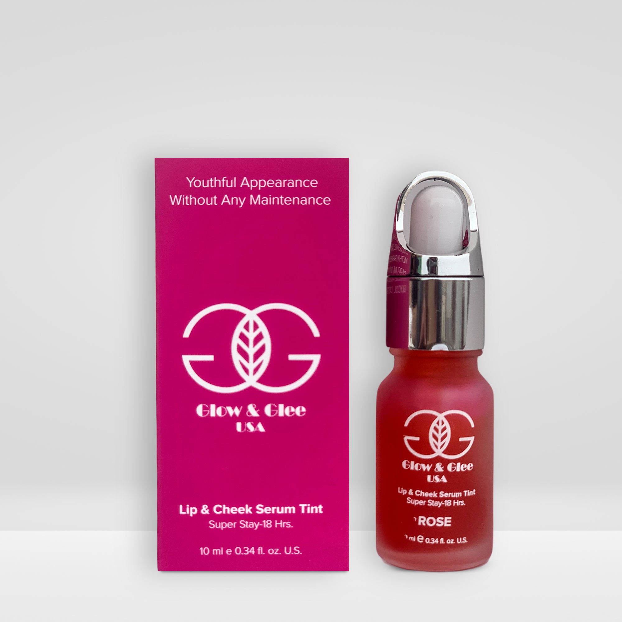 Glow & Glee Lip & Cheek Serum Tint Rose 10ml