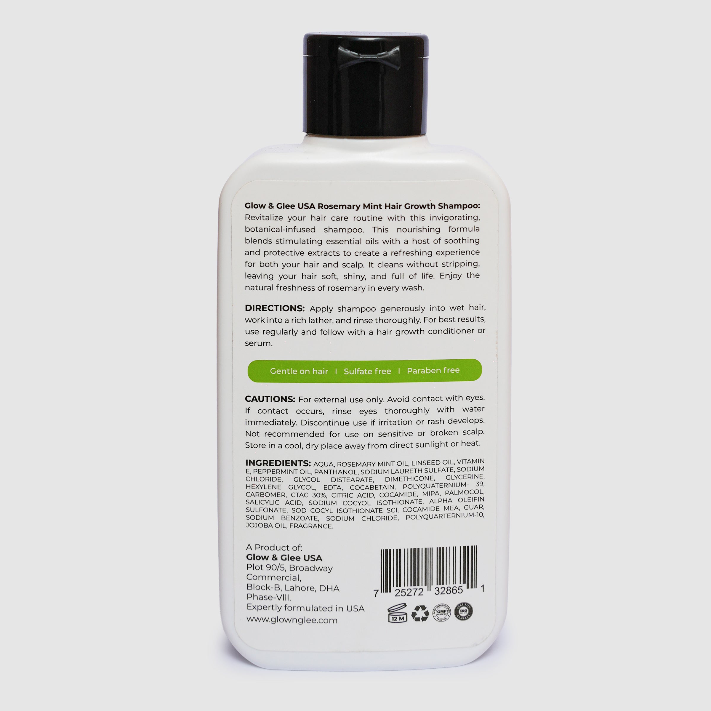ROSEMARY MINT HAIR GROWTH SHAMPOO (240ML)