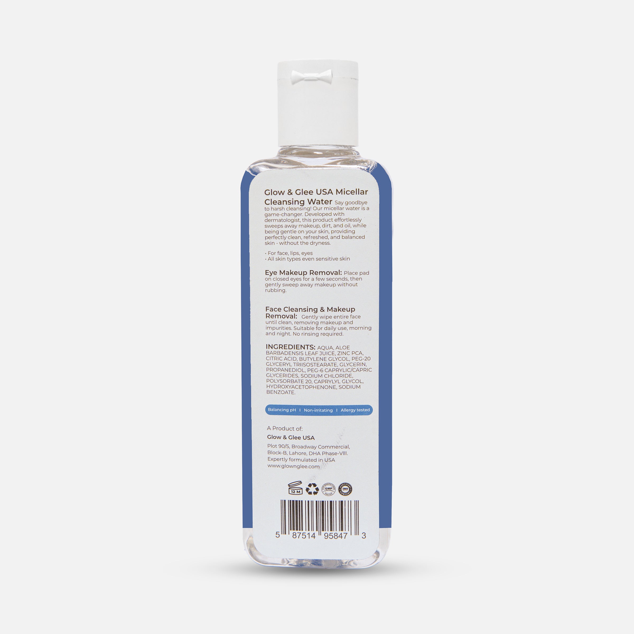 Glow &amp; Glee USA Micellar Cleansing Water (120ML)